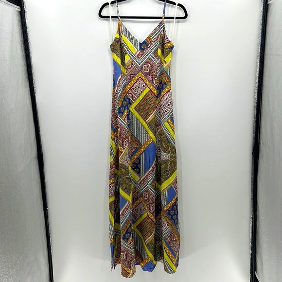 L'AGENCE Printed Maxi Dress - Marigold - 2 - New with tags